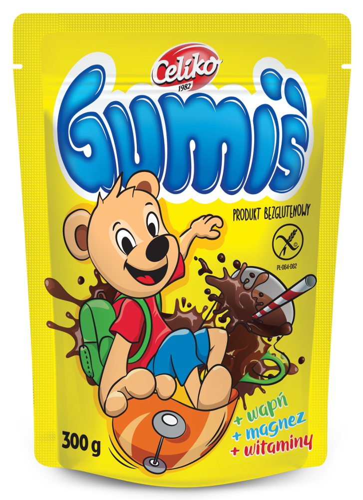 Какао дитяче БЕЗ ГЛЮТЕНА, з вітамінами CELIKO Польща 300г