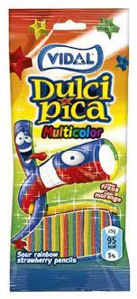 Желейні цукерки Шипучі олівці ТМ VIDAL Dulci Pica 100г Іспанія