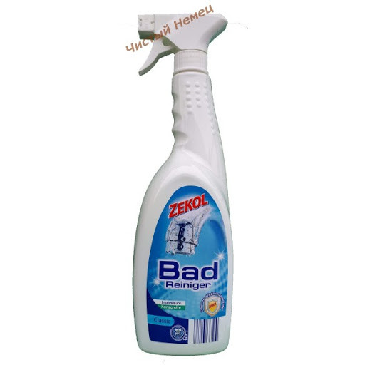 Засіб для ванної та душових кабін Zekol Bad reiniger Classic 1000 мл Німеччина