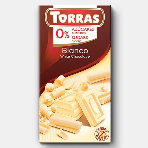 Шоколад без цукру і глютену Torras blanco (білий) Іспанія 75г