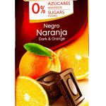 Шоколад без цукру і глютену Torras чорний з шматочками апельсина Іспанія 75г