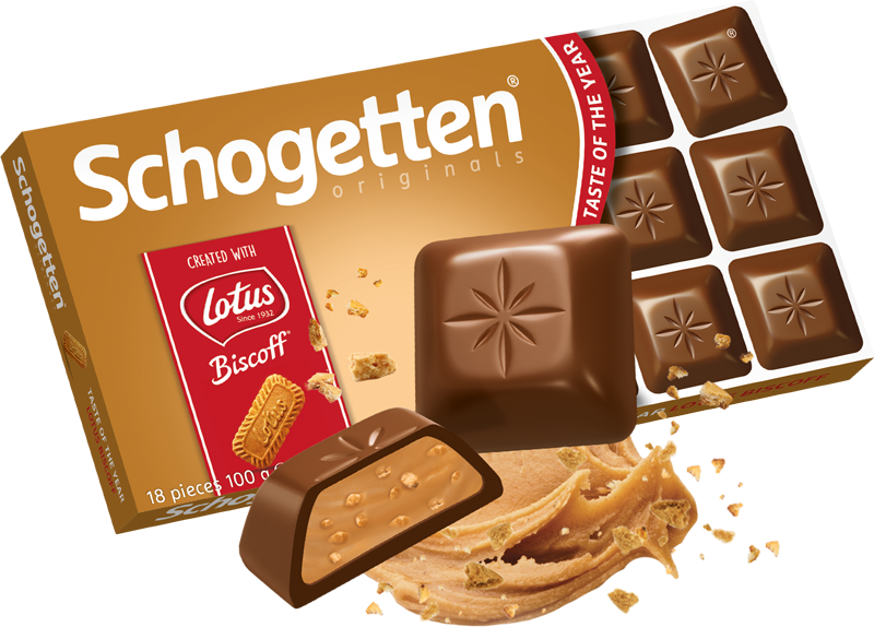 Шоколад Schogetten Шогеттен Bowls Lotus Biscoff Німеччина, 100г