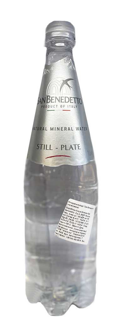 Мінеральна вода без газу San Benedetto 1 л Італія