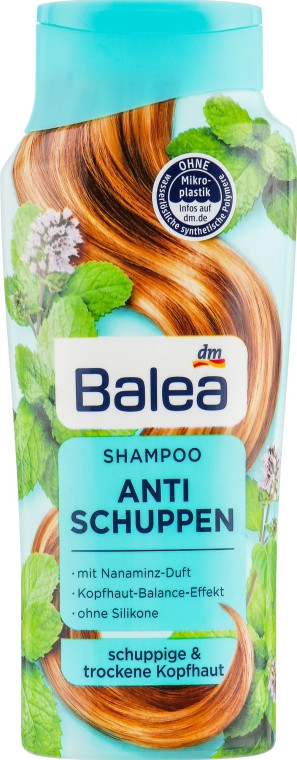 Шампунь проти лупи М'ята Balea Shampoo Anti-Schuppen 300 мл, Німеччина