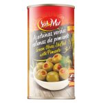 Оливки зелені фаршировані паприкою SOL & MAR 350 г