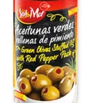 Оливки зелені фаршировані паприкою SOL & MAR 350 г