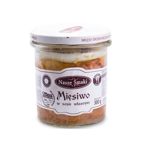 Тушкова свиня у власному соку Nasze Smaki Miesiwo w sosie wlasnym 300 г Польща