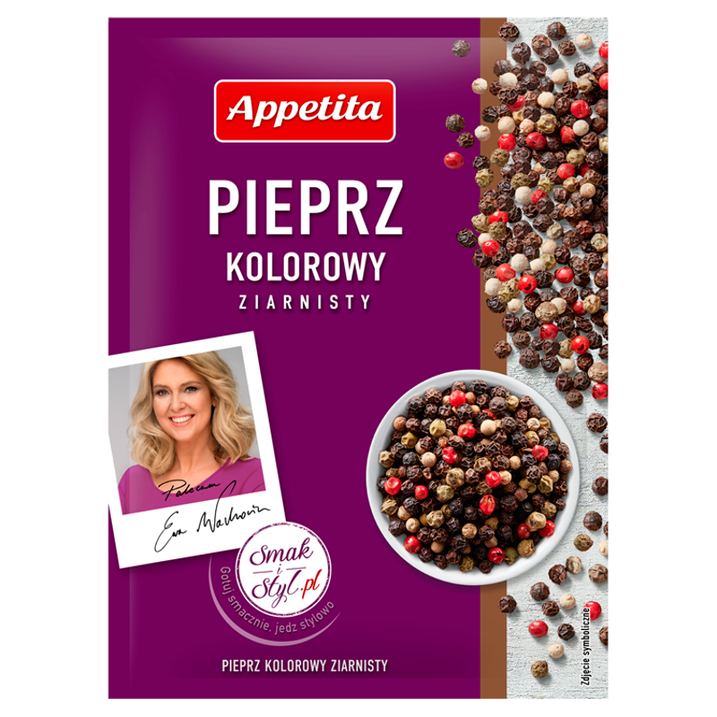 Перець кольоровий горошком Pierrz Kolorowy Appetita 15 г Польща
