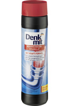 Засіб (Гранули) для чищення стічних труб DENKMIT Rohreiniger Granulat 600 г Німеччина