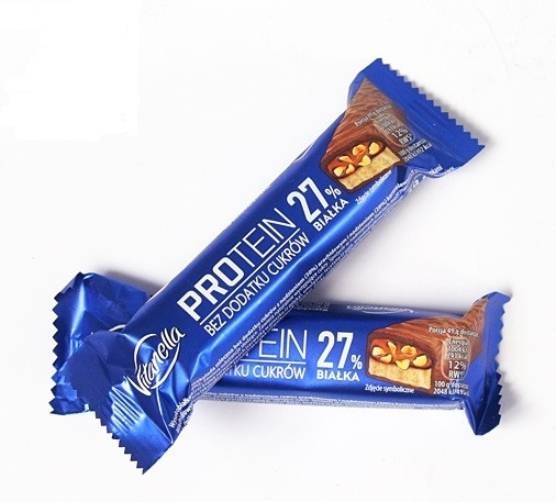 Протеїновий батончик БЕЗ додавання САХАРА Vitanella PROTEIN 27% 49 г Польща