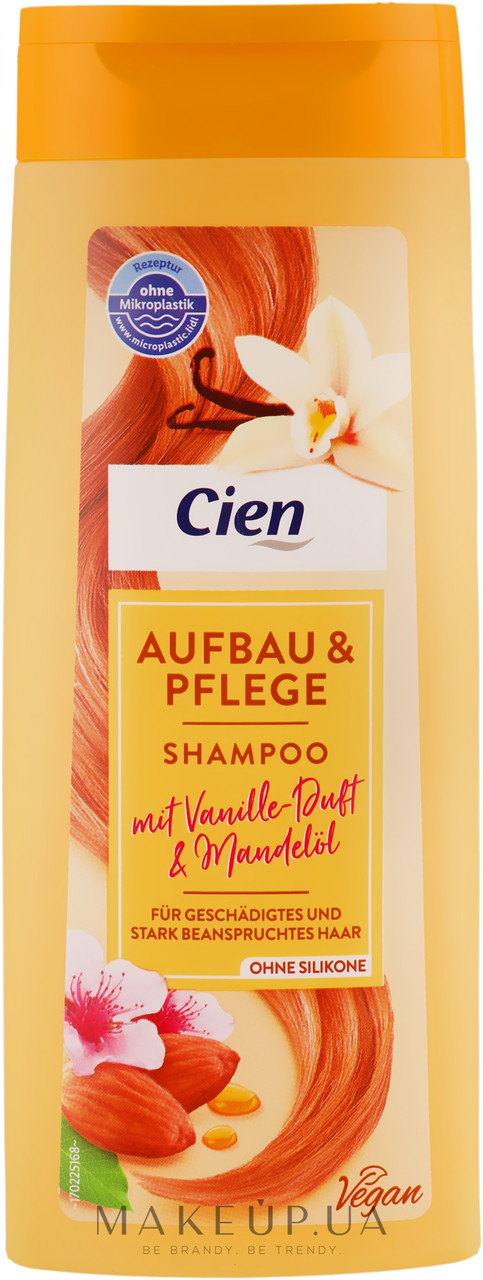 Шампунь Ваніль і мигдаль Cien Aufbau & Pflege Vanilla & Almonds 300 мл Німеччина