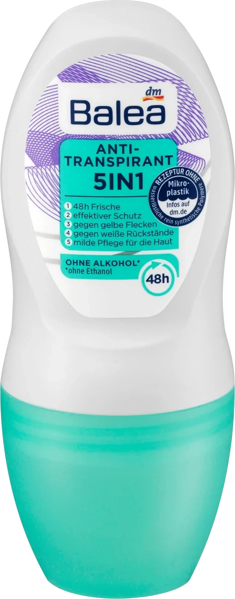 Роликовий дезодорант Свіжість Balea Antitranspirant 5in1 Protection, 50 ml Німеччина