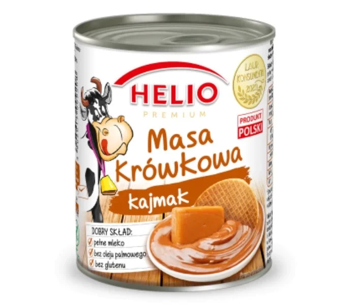 Згущене молоко з карамеллю без глютену Masa krowkowa Helio 400 г Польща