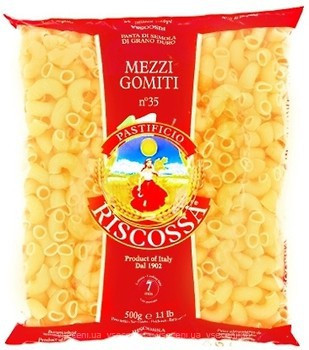 Макаронні вироби (паста) Ріжки Riscossa Gomiti N 35 500г Італія