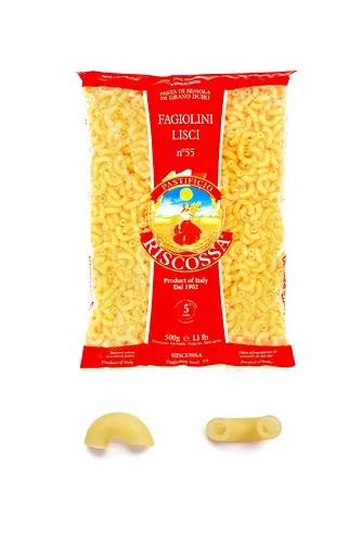 Макаронні вироби (паста) Ріжки тонкі Riscossa Fagiolini Lisci N 55 500г Італія