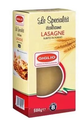Макаронні вироби Лазанья Giglio Lasagne 500г Італія