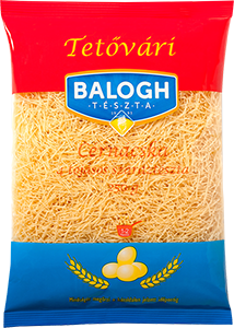 Макаронні вироби Вермішелька 4 яйця Balogh Tetővári tészta 4 tojásos cérnácska 250г Угорщина