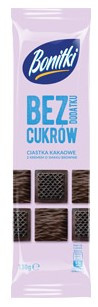 Печиво без цукру з кремом зі смаком брауні Bonitki smaku brownie 130г Польща