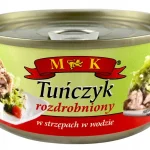 Тунець подрібнений для салату M&K Tunczyk Rozdrobniony w wodzie Польща 170г