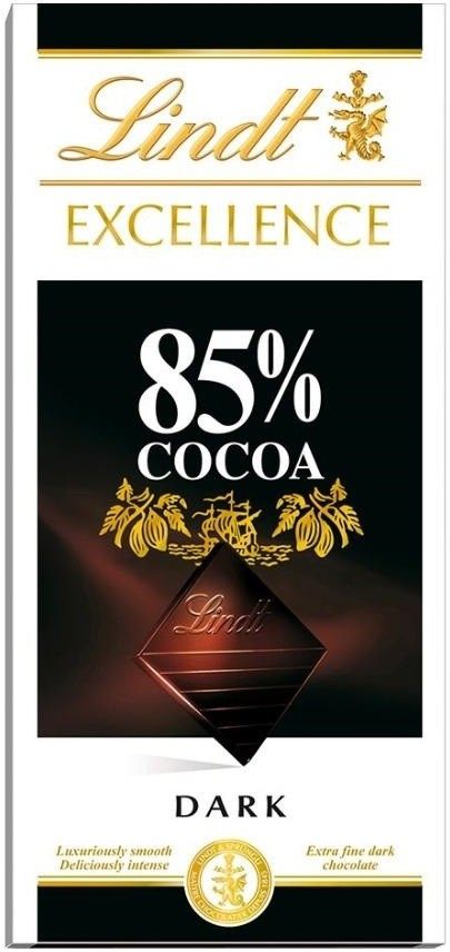 Шоколад чорний 85% какао Lindt Excellence 100 г Швейцарія