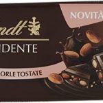 Шоколад чорний із підсмаженим мигдалем Lindt fondente con mandorle tostate 100 г Швейцарія