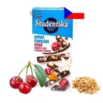 Шоколад чорний Studentska Pecet з вишнею та арахісом 170 г Чехія
