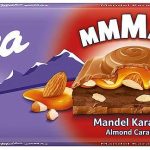 Шоколад Milka Mandel Caramel (з карамеллю і мигдалем) Швейцарія 300 г