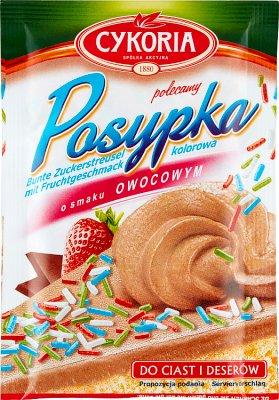 Посипка фруктова кольорова Cykoria Posypka 50 г Польща