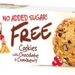 Печиво БЕЗ ЦУКРУ з журавлиною і шматочками шоколаду Bogutti Cookies 135г