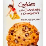 Печиво БЕЗ ЦУКРУ з журавлиною і шматочками шоколаду Bogutti Cookies 135г