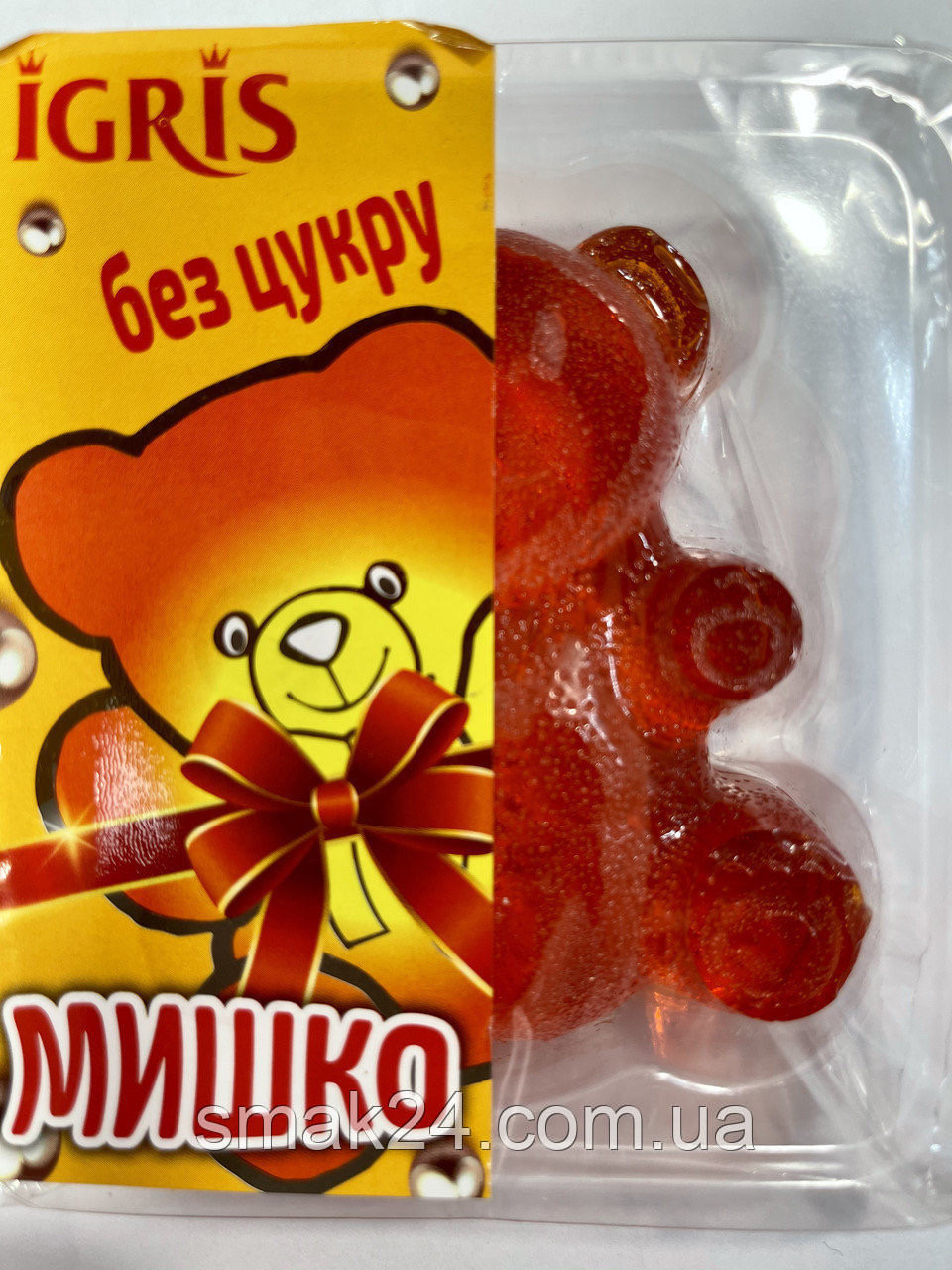 Мармелад БЕЗ САХАРА зі смаком мандарина "Мішко" IGRIS 100 г