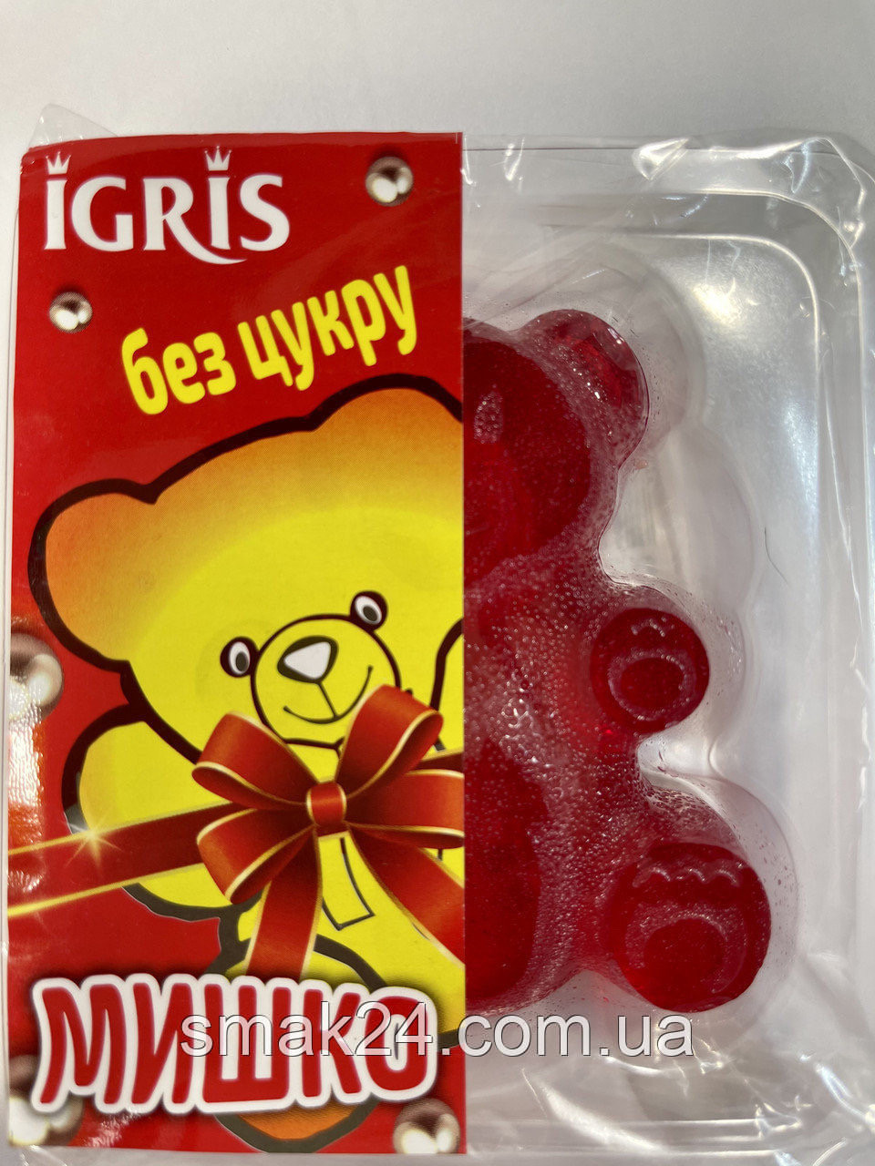 Мармелад БЕЗ САХАРА зі смаком журавлини "Мішко" IGRIS 100г