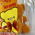 Мармелад БЕЗ ЦУКРУ зі смаком Малини "Мишко" IGRIS 100г