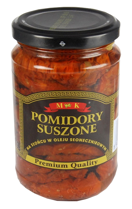 В'ялені помідори на виноградній лозі в олії MK POMIDORY SUSZONE 280г Польща