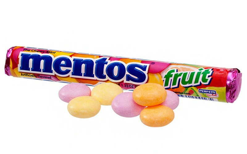 Жувальні драже мікс фруктовий Mentos Fruit 38 г