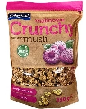 Кранчі (хрусткі мюслі) Crunchy Crownfield з малиною 350 г