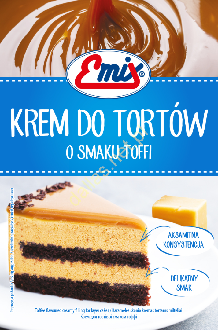 Крем для торта зі смаком карамелі Emix ToffiПольща 100 г