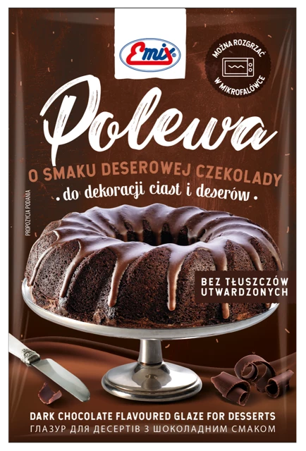 Глазур для тортів (десертів) шоколадна Emix Польща 100г