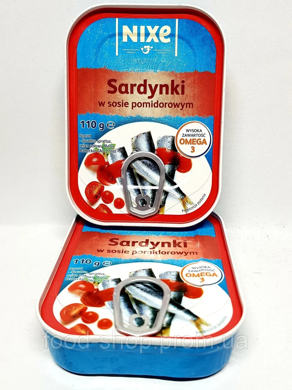 Сардинки в томатном соусе NIXE Sardynki w sosie pomidorowym 110г Польша
