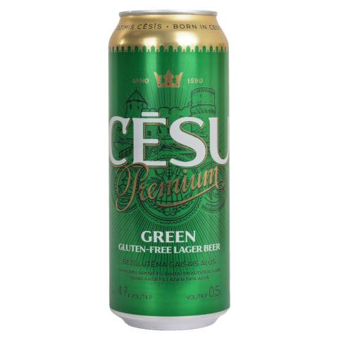 Пиво светлое БЕЗ ГЛЮТЕНА Cesu Premium Green Gluten-free lager 0.5л 4.7% Чехия