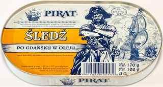 Селед по Гданськи в олії Pirat Sledz po Gdansku w oleju 170 г Польща