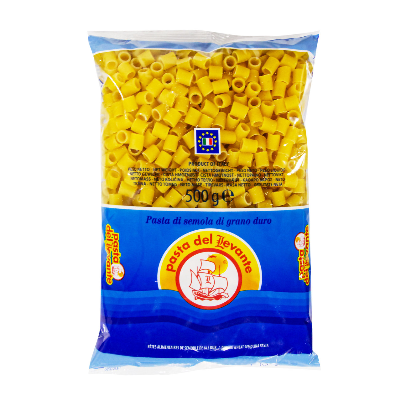 Макаронні вироби (паста) Гладкі Наперстки Pasta Del Levante №60 Ditali Lisci 500г Італія