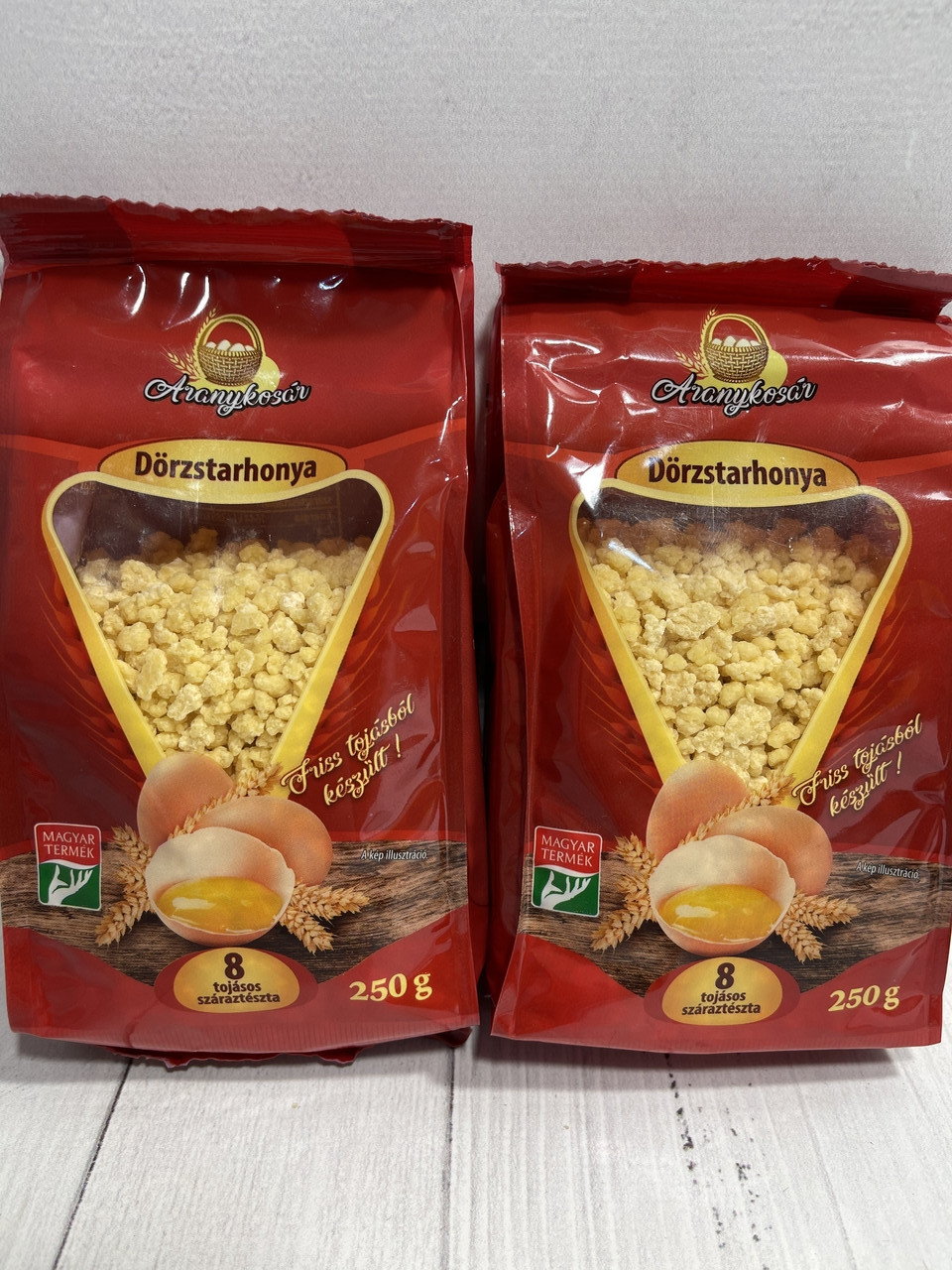 Торгоня макаронні вироби на 8 яйцях Aranykosar Dorzstarhonya 250г Угорщина