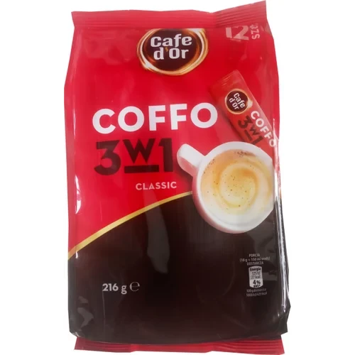 Кава розчинна 3 в 1 Coffo Cafe d'or 216 г (12х18г стіків)