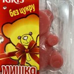 Мармелад БЕЗ ЦУКРУ зі смаком Малини "Мишко" IGRIS 100г