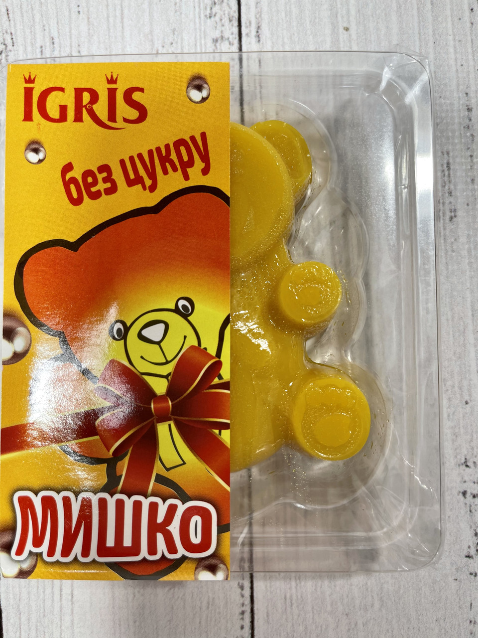 Мармелад БЕЗ ЦУКРУ зі смаком Ананаса "Мишко" IGRIS 100г