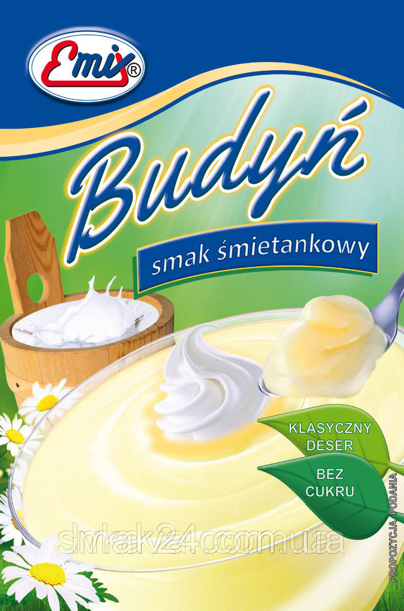 Пудинг зі зливним смаком БЕЗ САХАРА Emix Budyn Польща 40г