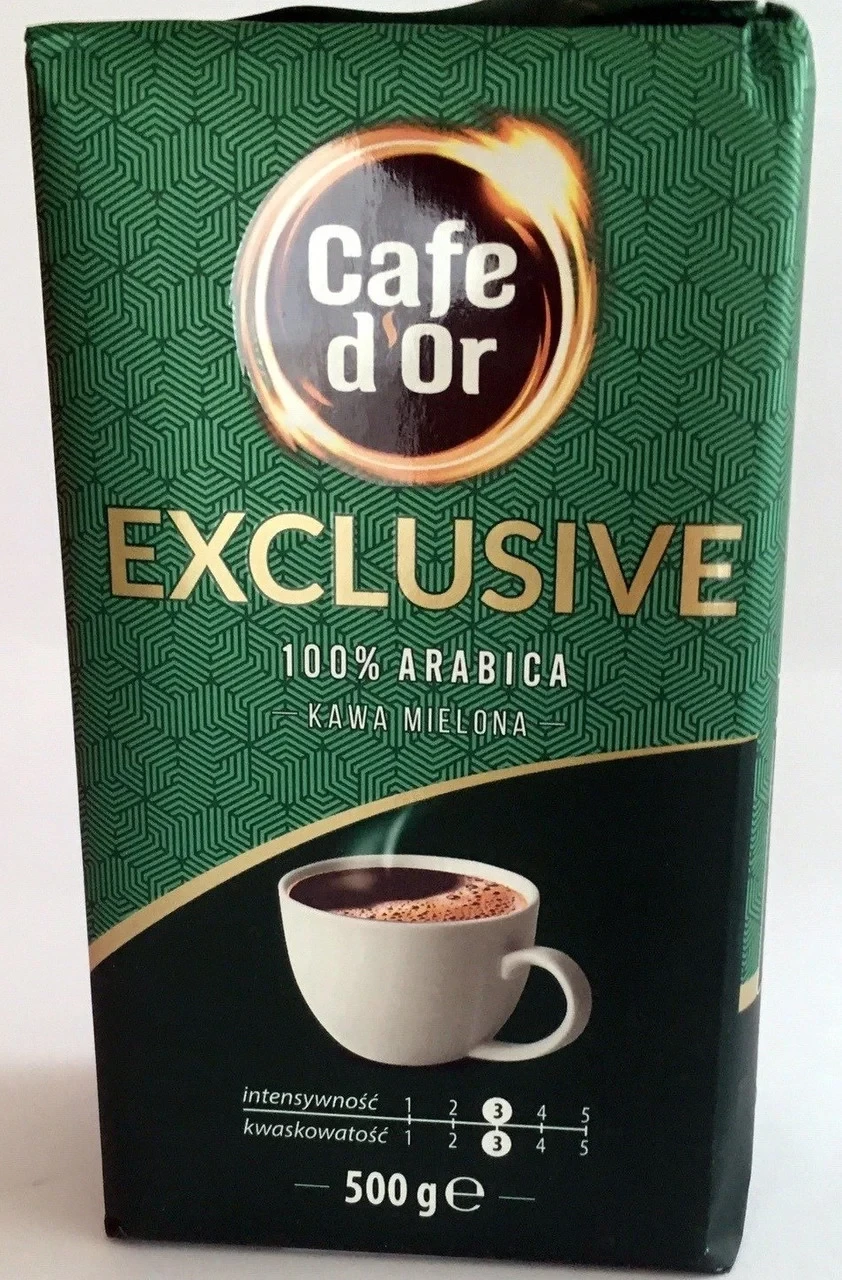 Кава мелена Cafe d'or Exclusive 100% арабіка 500г Польща