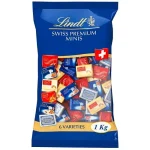 Швейцарські шоколадки Асорті Lindt Swiss Premium 6 видів 1 кг (155шт) Швейцарія