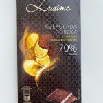 Шоколад чорний з апельсином 70% какао Luximo Premium Польща 100 г.